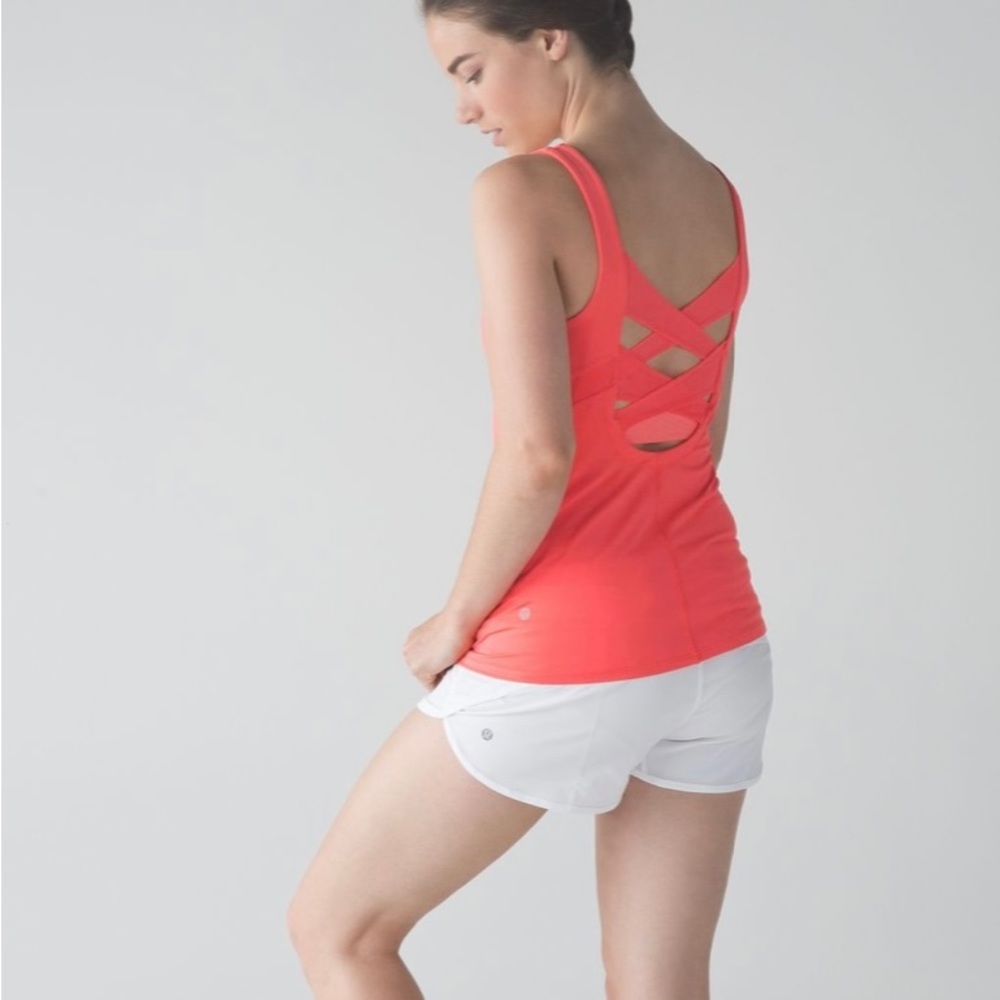 Lululemon Rise and Flow Tank Orange Size 4